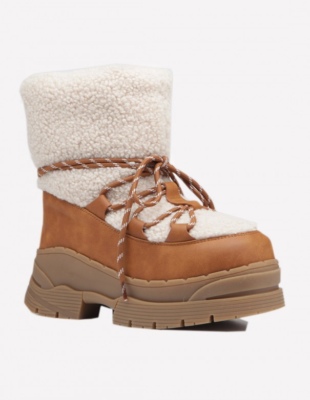 Jeffrey Campbell Snowies Honey Natural - Botines