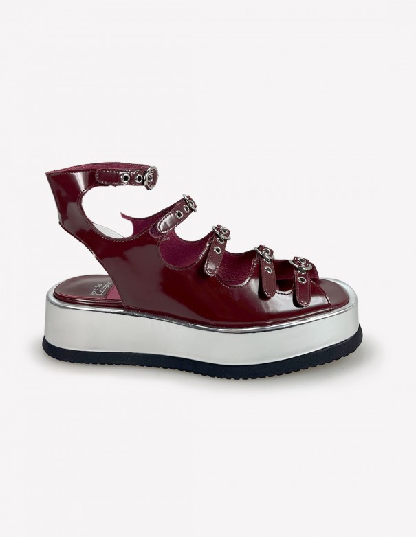 Jeffrey Campbell Infrared Wine - Sandalias