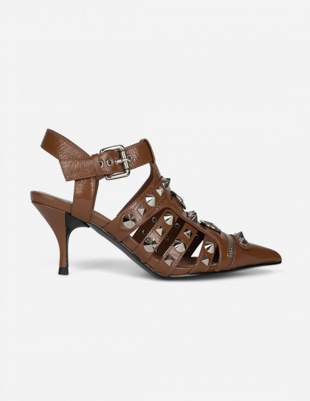 Jeffrey Campbell Sandalias Rocked Brown Silver - Sandalias