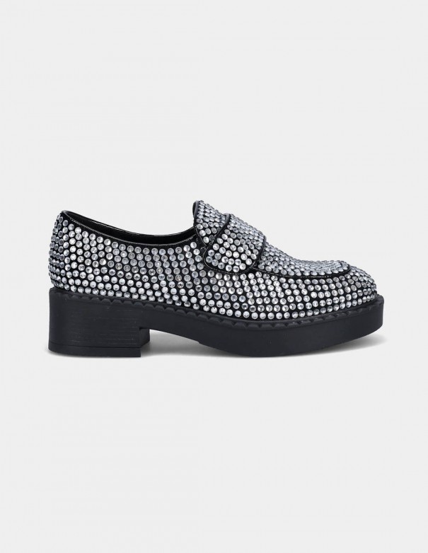 Jeffrey Campbell Tacones Library Black Silver - Tacones