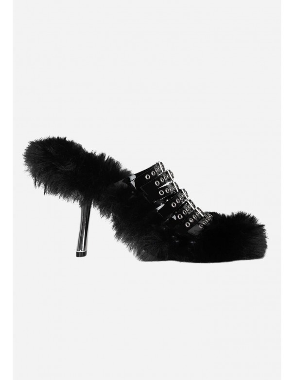 Jeffrey Campbell sandalia de pelo Fuzz-Out - Sandalias