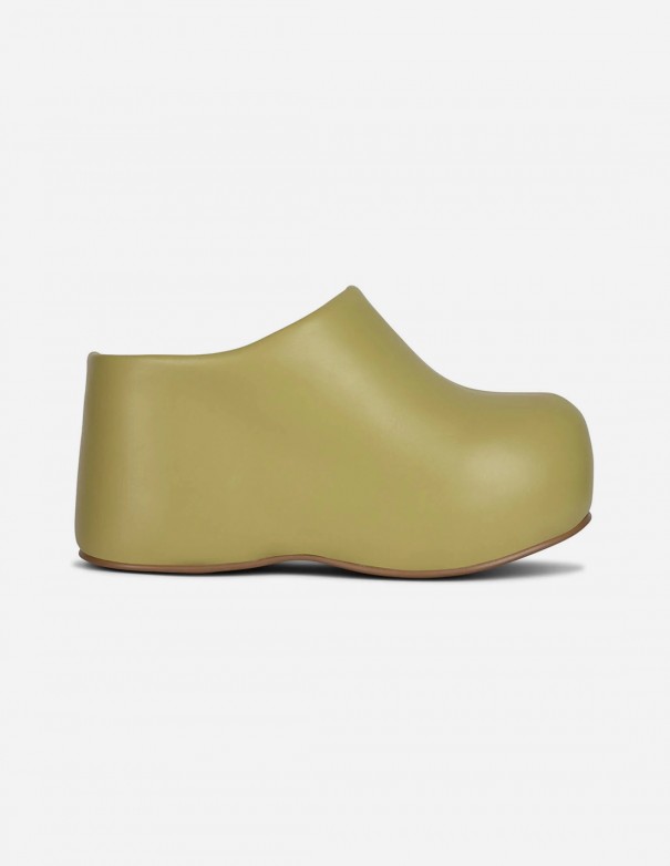 Jeffrey Campbell Sandalias Cloggin Light Green - Sandalias