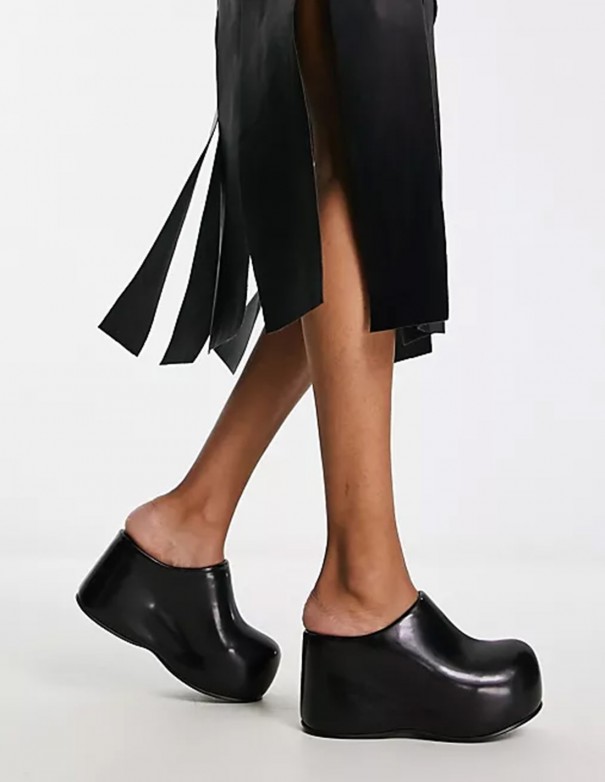 Jeffrey Campbell Sandalias Cloggin Black - Sandalias