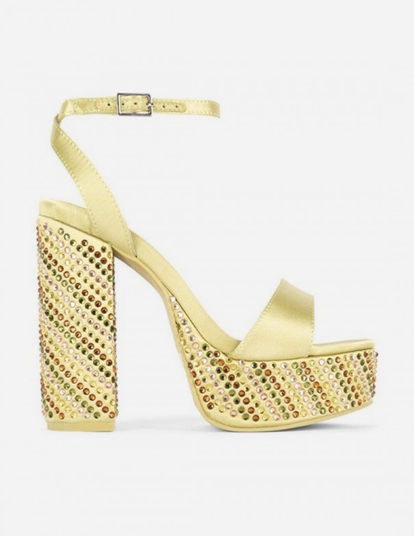 Jeffrey Campbell Discoteque Gold - Sandalias