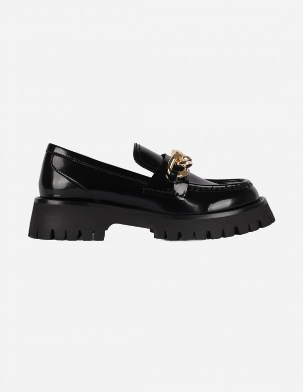 Jeffrey Campbell Mocasín Recess Black - Mocasines